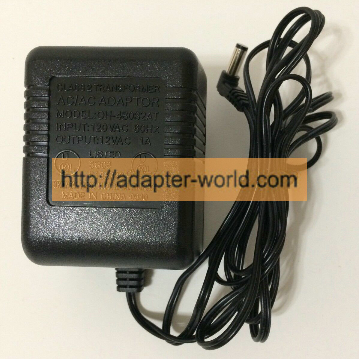 *100% Brand NEW* Oriental Hero Electrical Factory Adapter 120V OH-48032AT 12VAC 1A AC/AC Adaptor